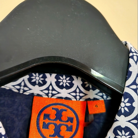 Tory Burch Belted Shirt Dress , Size 4, Color Pattern Print - Picture 8 of 11